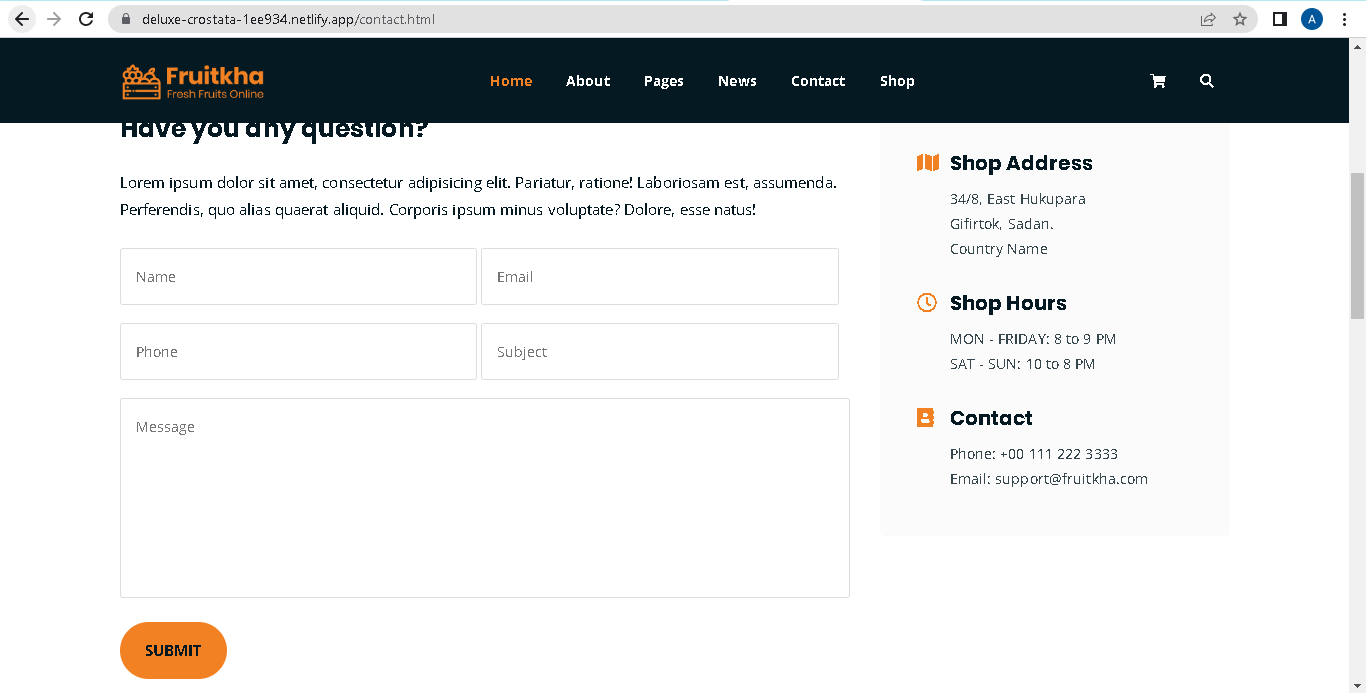 Product Page